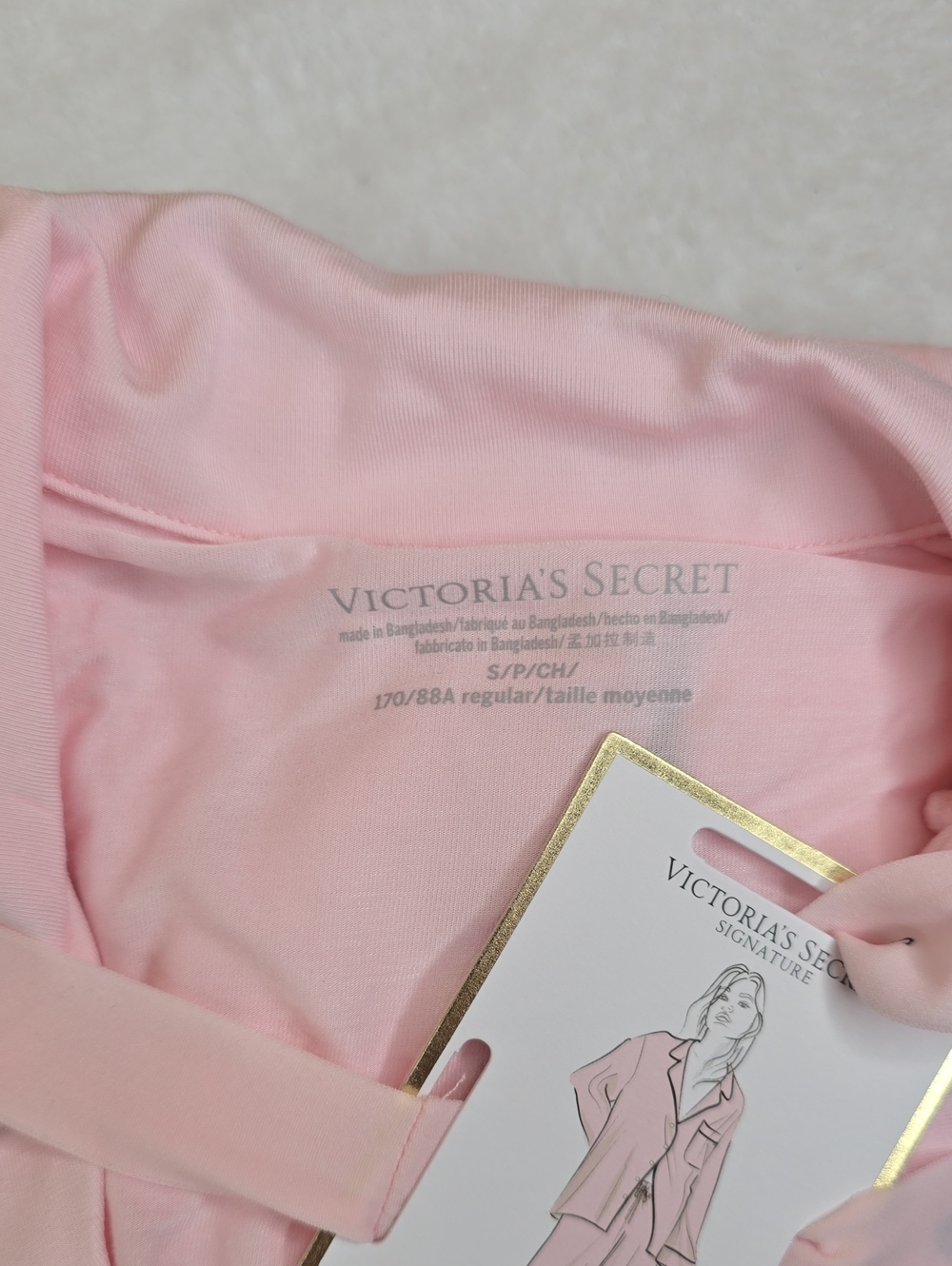 Victoria's Secret SoSoft  Modal Long Pajama Set Sz Small Angel Pink NWT - Picture 7 of 8